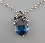 London Blue Topaz, Sterling Silver Pendant