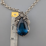 London Blue Topaz, Sterling Silver Pendant