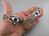 Carved Rutilated Quartz Scarab, Egyptian Necklace