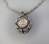 Ancient Danubian AR Tetradrachm, Sterling Silver and 14kt Gold Pendant