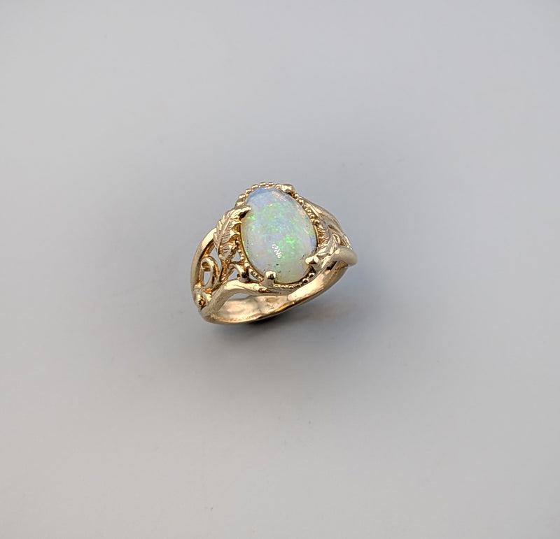 Ethiopian Opal, 14kt Gold Ring