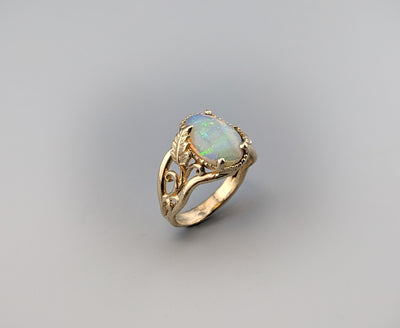 Ethiopian Opal, 14kt Gold Ring