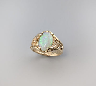 Ethiopian Opal 14kt Gold Ring