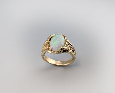 Ethiopian Opal, 14kt Gold Ring