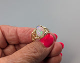 Ethiopian Opal, 14kt Gold Ring