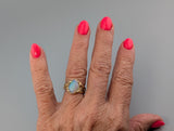 Ethiopian Opal, 14kt Gold Ring
