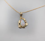 Ethiopian Opal, 14kt Gold Pendant