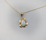 Ethiopian Opal, 14kt Gold Pendant