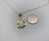 Ethiopian Opal, 14kt Gold Pendant