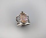 Fancy Cut Ametrine Sterling Silver Ring