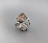 Fancy Cut Ametrine Sterling Silver Ring