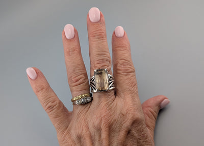Rutilated Quartz Sterling Silver Ring
