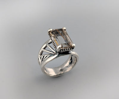 Rutilated Quartz Sterling Silver Ring