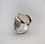 Rutilated Quartz Sterling Silver Ring