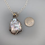 Freshwater Pearl, Sterling Silver Pendant