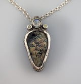 Ancient Bactrian Glass, Sterling Silver Pendant