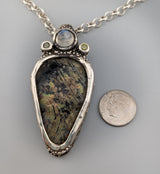 Ancient Bactrian Glass, Sterling Silver Pendant