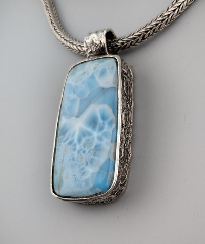 Larimar Sterling Silver Pendant