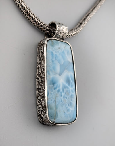Larimar Sterling Silver Pendant