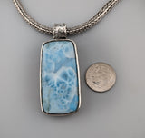 Larimar Sterling Silver Pendant
