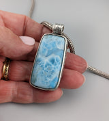 Larimar Sterling Silver Pendant