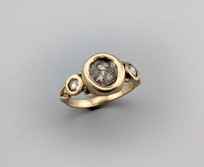 Owl, AR Eighth Unit, 14kt Gold Ring