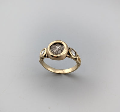 Owl, AR Eighth Unit, 14kt Gold Ring