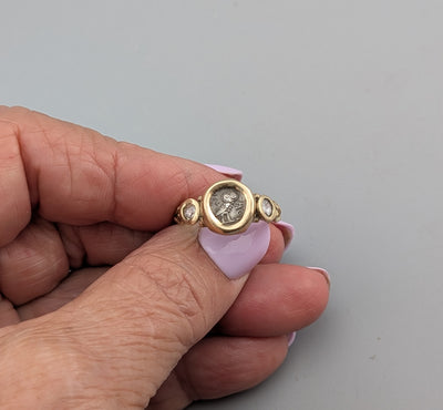 Owl, AR Eighth Unit, 14kt Gold Ring