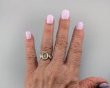 Owl, AR Eighth Unit, 14kt Gold Ring
