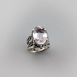 Kunzite Sterling Silver Lacy Ring