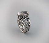 Kunzite Sterling Silver Lacy Ring