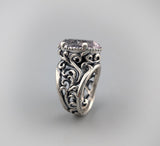 Kunzite Sterling Silver Lacy Ring