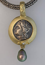 Demeter, AR Nomos, 14kt Gold Pendant