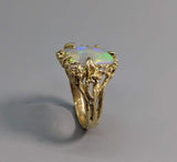 Lightning Ridge Opal, 14kt Gold Ring