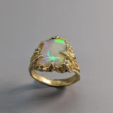 Lightning Ridge Opal, 14kt Gold Ring