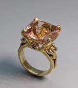 Morganite, 14kt Gold Ring