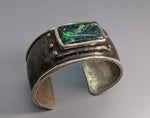 King Opal Sterling Silver Bracelet with 14kt Gold