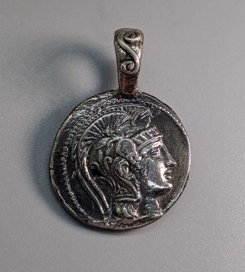 Sterling Silver Ancient Coin Replica, New Style Athena Tetradrachm