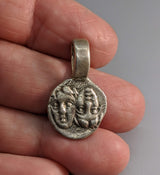 Sterling Silver Ancient Coin Replica, The Twins