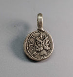 Sterling Silver Ancient Coin Replica, Janus