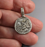 Sterling Silver Ancient Coin Replica, Janus