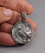 Sterling Silver Ancient Coin Replica, New Style Athena Tetradrachm