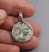 Sterling Silver Ancient Coin Replica, Roma She-Wolf