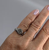 Sterling Silver Ancient Coin Replica Ring, Gorgon