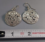 Sterling Silver Hounds of Cuchulainn Celtic Earrings