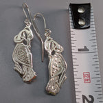 Sterling Silver Small Celtic Cormorant Earrings