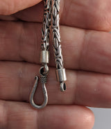 16" 3 mm Sterling Silver Balinese Chain
