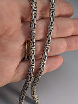 22" 5 mm Sterling Silver Balinese Chain