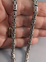 19" 5 mm Sterling Silver Balinese Chain