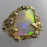 Lightning Ridge Opal, 14kt Gold Ring